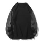 OEM Men's Crew Neck Long Sleeve Sweatshirts Fashion Color Block Pullover