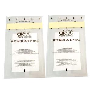 China Medical Care 95KPA Specimen Transport Bag With Document Pouch wholesale