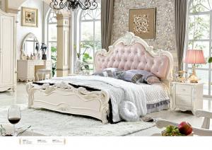 China 6001; leather bed, bedroom set,Royal style bedroom furniture,hotel furnitue,bed side table,dresser,Night stand,wardrobe wholesale