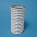 Gas Discharge Metallized Ceramic Tube Beads Cylinder Shaped Smooth Surface
