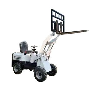 China Double Lifting Cylinder Electric Small Wheel Loader 700kg HTEL18 wholesale
