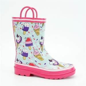 China 28EU Slip Resistant Rain Boots , SA8000 Kids Pink Rain Boots wholesale