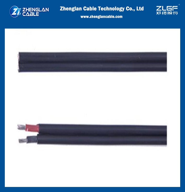 IP68 Waterproof Copper Solar PV Cable 1500V Twin Extension With Connector 200m / Roll