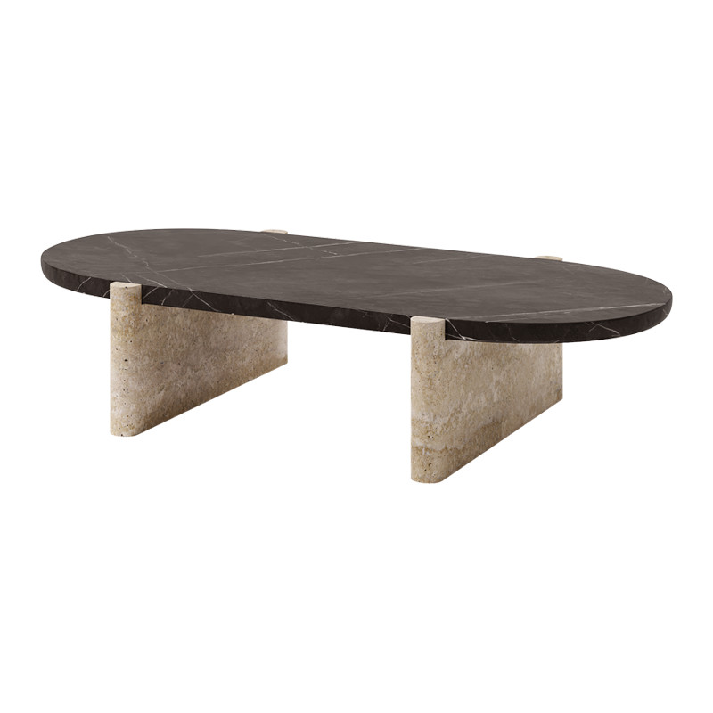 Nordic Modern Hotel Furniture Natural Stone Coffee Table