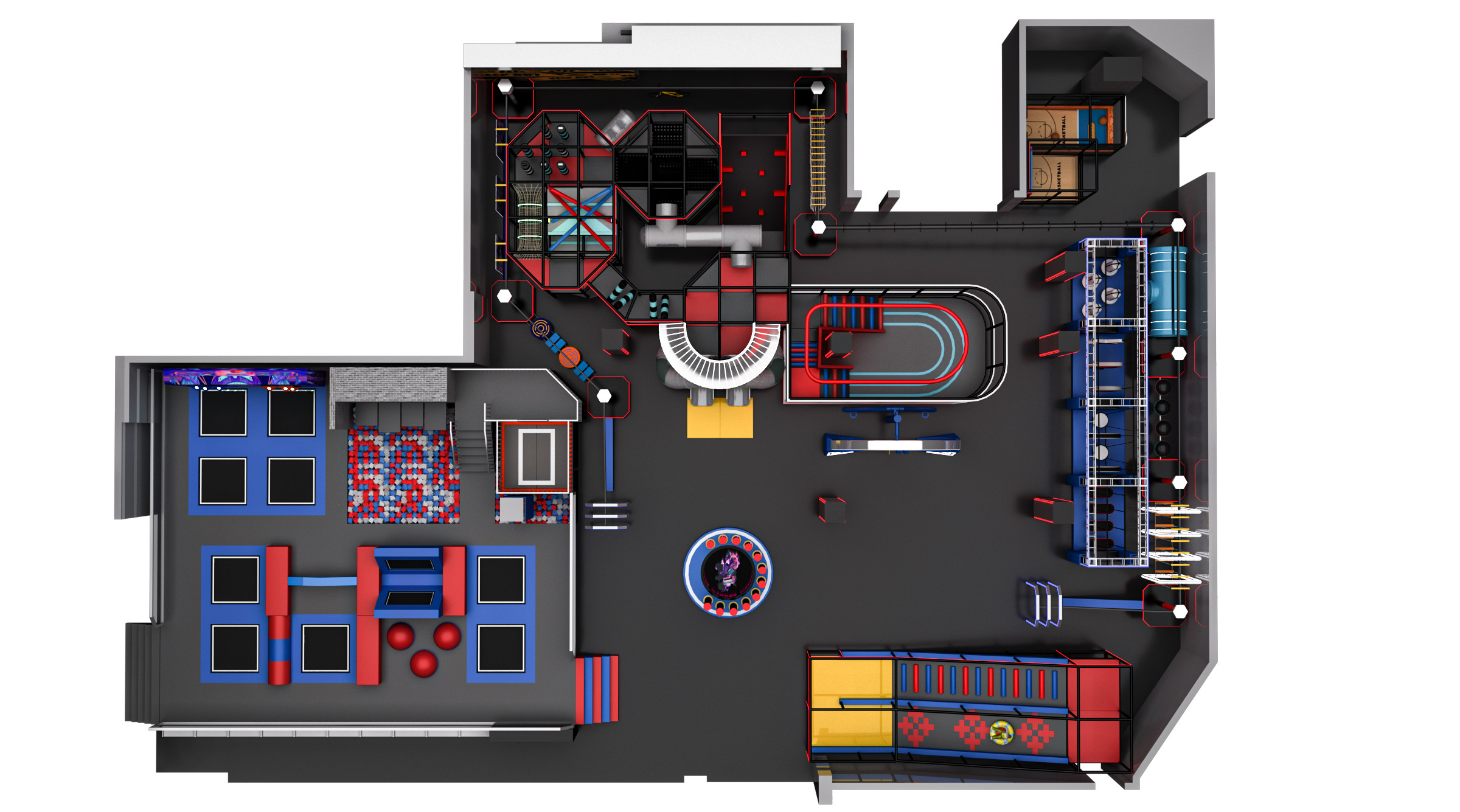 Professional Commerical Indoor Play Zone Equipment For Children Playtime