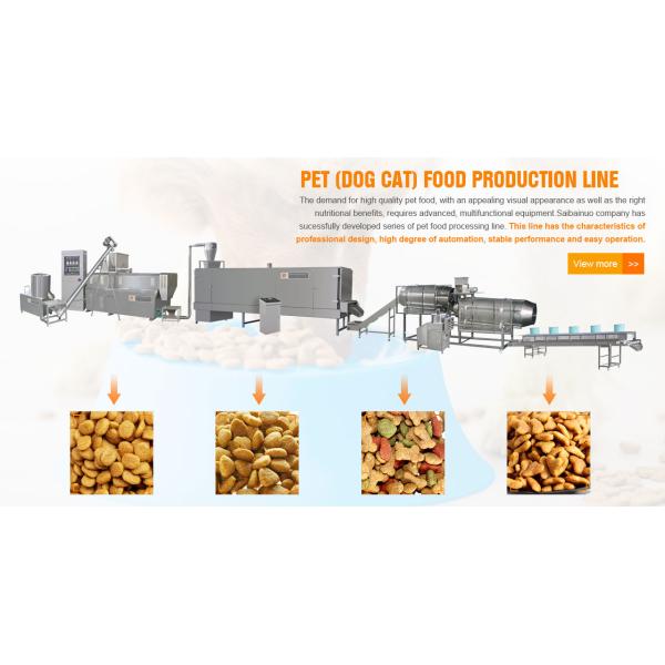 Automatic Dog Cat Pet food machine processing line