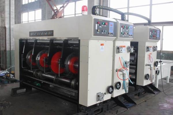Paper Feeding Slotting Flexo Printer Slotter Machine With Stepless Speed