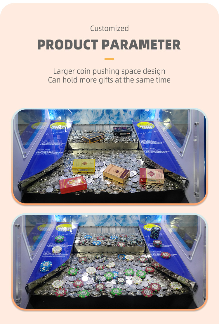 OEM Electronic Mini Bonus Hole Quarter Machine Coin Pusher 110V