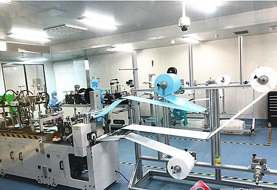 580KGS Weight Mask Production Machine , Face Mask Manufacturing Machine High Speed