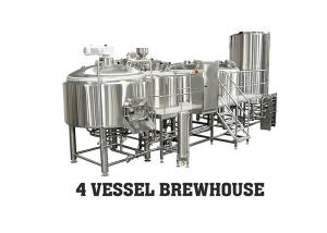 China Mirror SUS304 Large Brewing Equipment 2MM PU Insulation With Steam / Electric Heating wholesale