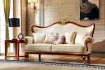 Elegant Living Room Furniture Classic Leather Luxury Sofa Set