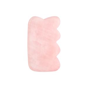 China Chinese Jade Massaging Comb Rose Quartz Gua Sha Comb For Hair Head wholesale