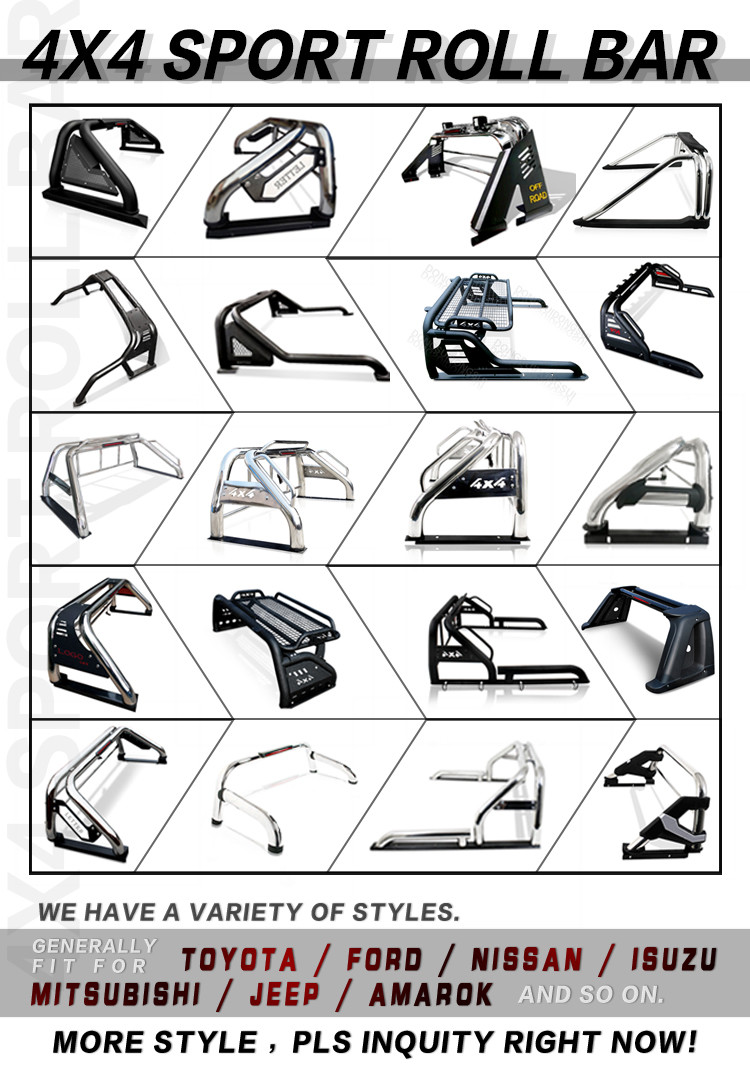 Customized Services Steel Roll Bar For Ford Ranger T7 T8 F150 Raptor