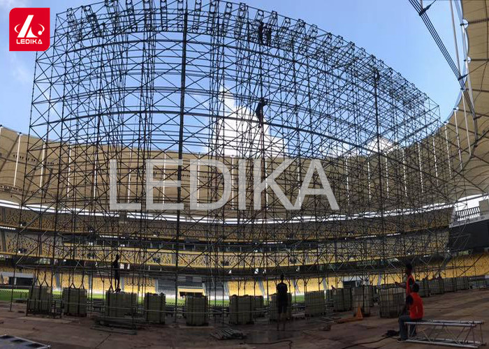 Steel Performance Layer Truss Speaker Line Array Scaffold Truss For Concert