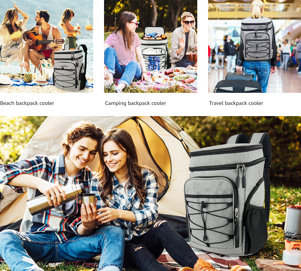 Leakproof Cooler Tote Soft Insulated Lunch Bag For Adults Women 25 Liter