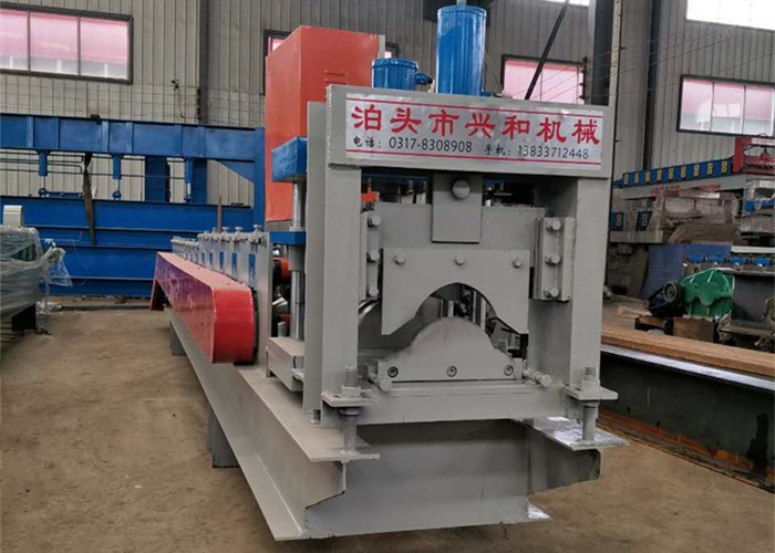 Galvanized Roof Ridge Cap Roll Forming Machine With Hydraulic Pressing Machine