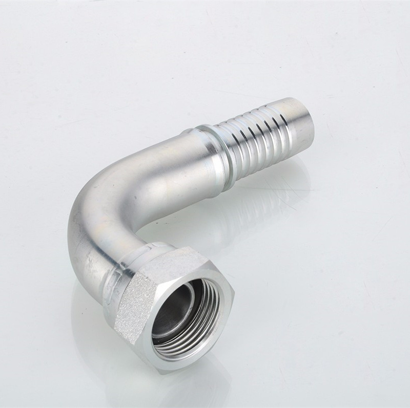 Factory Supply Excavator Use Hydraulic Hose Fitting 90 Degree Elbow Bsp Female 60 Degree Cone 22691