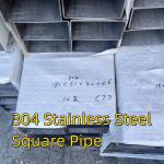 304 SS Rectangle Pipe 300 Series ASTM A269 TP304 180*80*4.0MM Hairline Surface