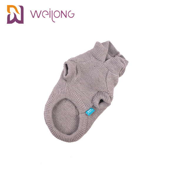 Turtleneck Knitted Dog Sweater Classic Cable BSCI Puppy Knitted Jumper