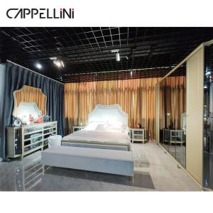 China Cabrini Hotel Modern Bedroom Furniture Sets Wood / MDF / PU Leather ODM OEM wholesale