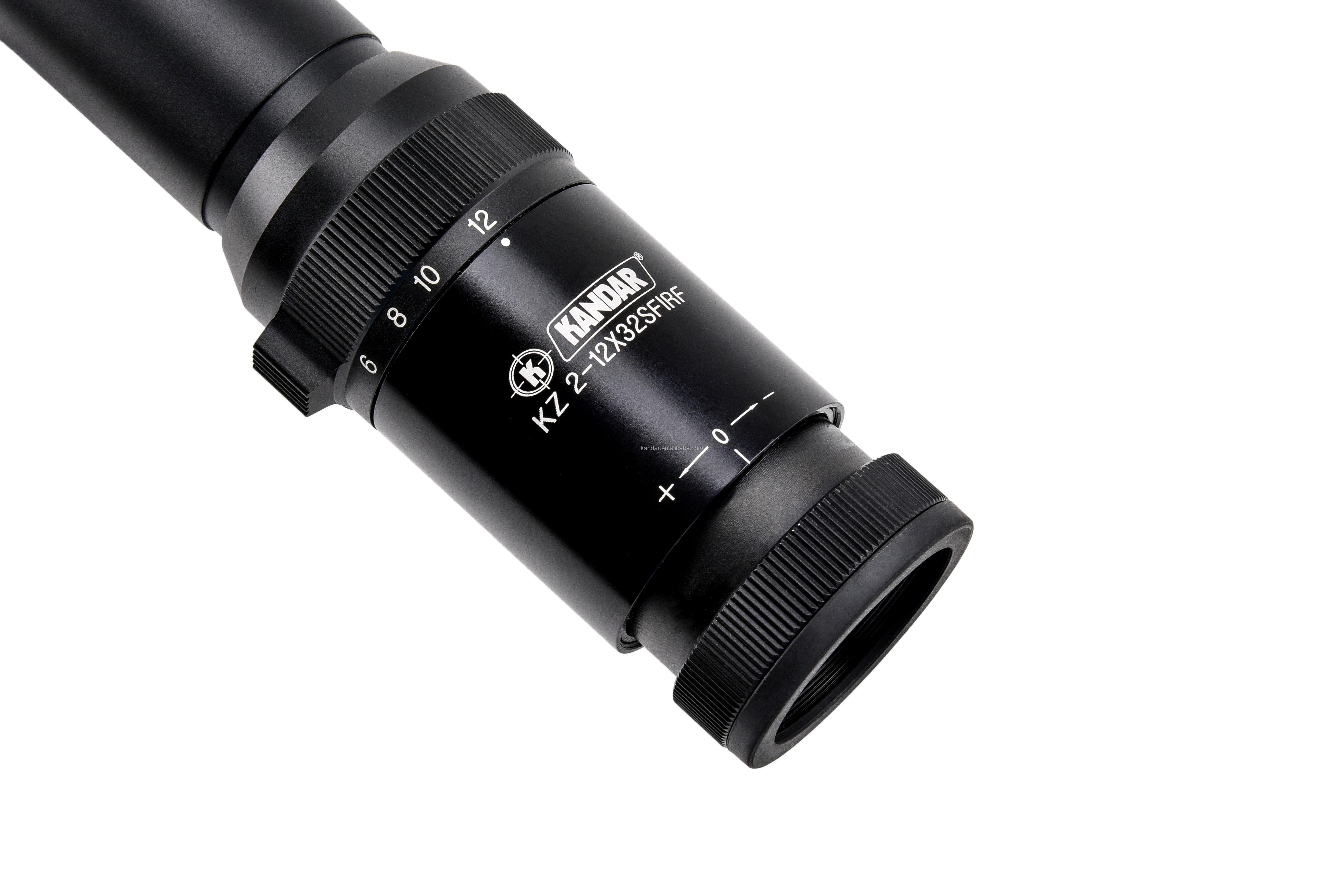 35mm KANDAR KZ 2-12x32 First Focal Plane Hunting Scope with Side Focus Glass Reticle