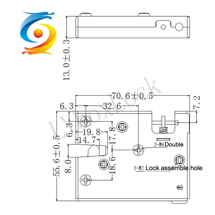 Parcel Locker Electric Magnetic Solenoid Lock Intelligent Shockproof