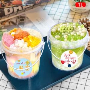 China High Pressure Resistance Clear Plastic Bucket for Food Packing Capacity 1L-10L Handle wholesale