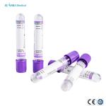 100pcs Tray Lavender Top Blood Tube sterile 6ml EDTA Whole Blood Tube