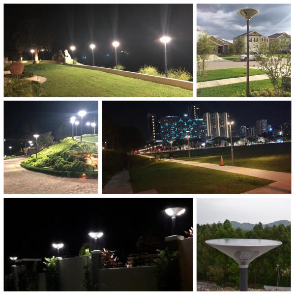 SMD2835 Ip65 Outdoor Solar UFO Light Aluminum PC SAA