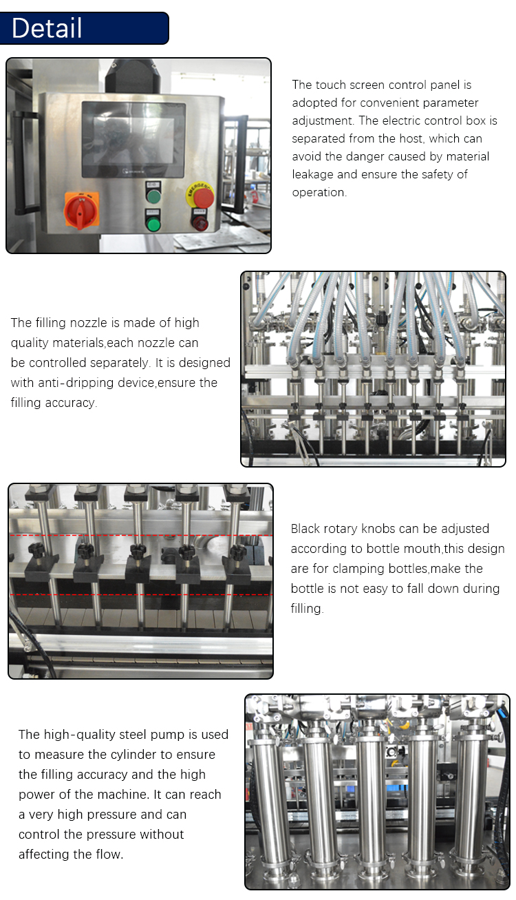 Glass Bottle or Plastic Bottle Orange Lemon Juice Filling Machine for Other Material