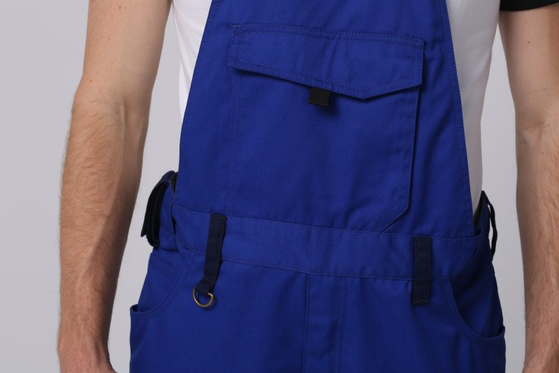 Royal Blue 250gsm Mens Work Uniforms , 6535 Work Bib Pants