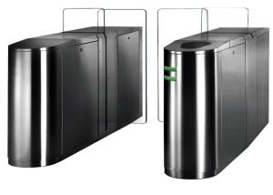 China Crystal Acrylic Flap Access Turnstiles Gate wholesale