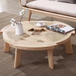 Outdoor Center Cane Round Coffee Rattan Table 80 * 80