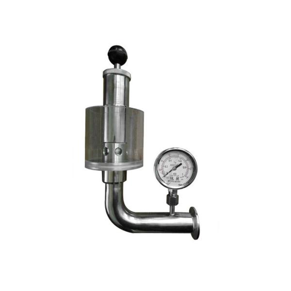 China Adjustable Automatic Hygienic Pressure Relief Valve Union Exhaust Pressure Valve wholesale