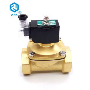 China Brass Normally Closed 220V AC Natural Gas Solenoid Valve wholesale