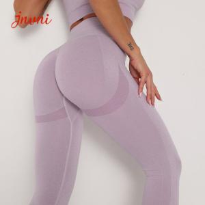 China High Waisted Workout Leggings Quick Dry Seamless Yoga Wear Scrunch Butt Leggings wholesale