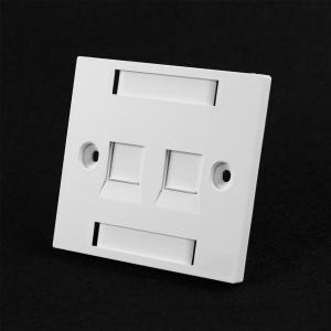 China 2 Port Telephone / Workstation Ethernet Faceplate wholesale