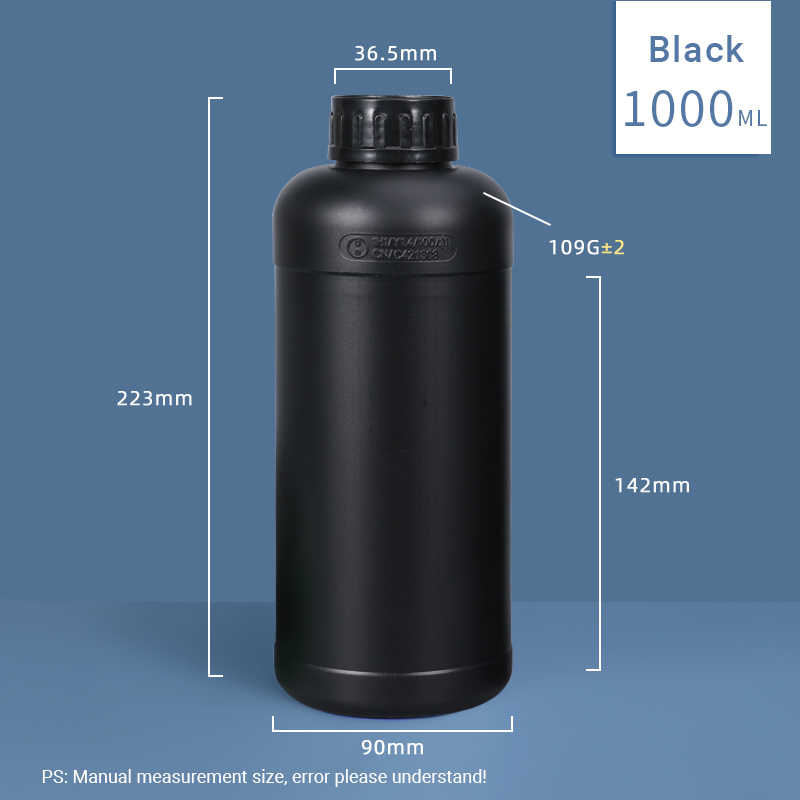 HDPE 500ml Thick Fluorinated Bottle for Chemical Reagent and Organic Solvent Packaging