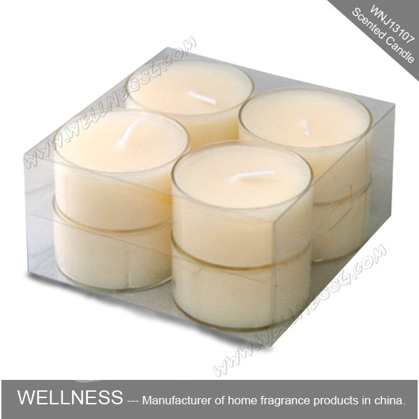 Quality Small Different Color Soy Home Scented Candles Plastic Bag Packaging , Long Lifespan for sale