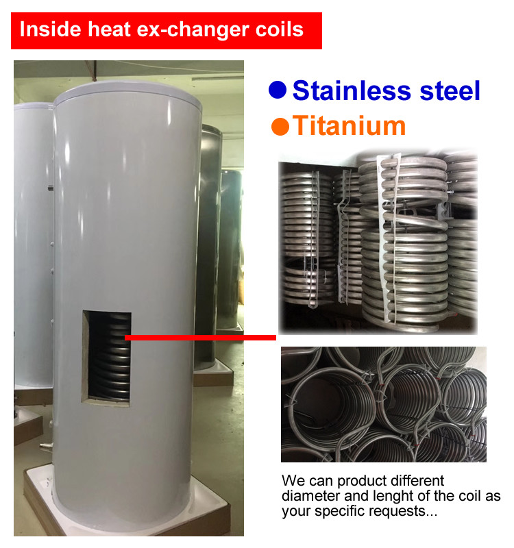Stainless Steel Material Pressurised Hot Water Tank 100 - 500 L Capacity