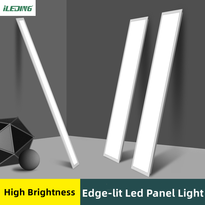 5- Square Slim LED Panel Light 1x4 Feet 40W 5000 Lumens 5000K Edge-lit Troffer Lighting