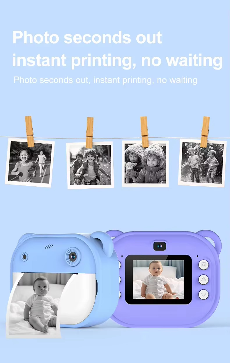 V600 Children Digital Camera Instant Print Photos For Kids Toys