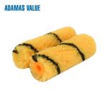 European Style Mini Roller Paint Brush Yellow With Black Stripe