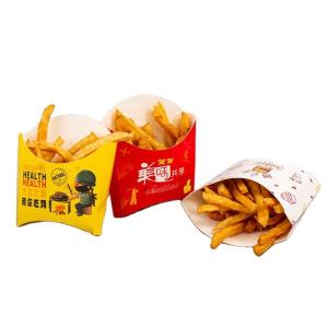 China OEM Small Paper Tray French Fries Boxes Container Takeaway Packaging wholesale