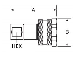 ISO9001 Mining Equipment 1'' Threaded Quick Connect