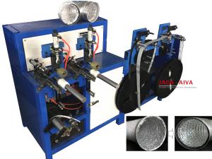 China Collar Stick Flexible Duct Making Machine 100mm 8000mm wholesale