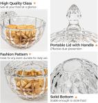 Carnival Crafted Glass Candy Dish Of Quality Lead Free Brilliant Transparent