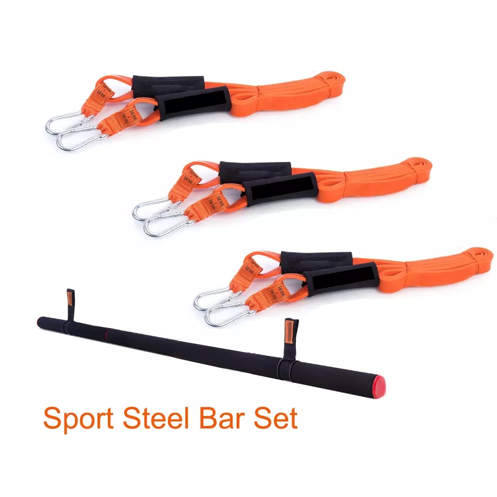 custom 10lbs Pilates Exercise Bar Kit Adjustable Portable For Women