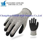 Double Dipped Gloves Sandy Nitrile Palm Coated 4443D Anti Cut Gloves