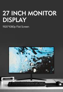 China Led Monitor Flat Screen Desktop PC 27 Inch 60hz Wide 1920X1080p wholesale